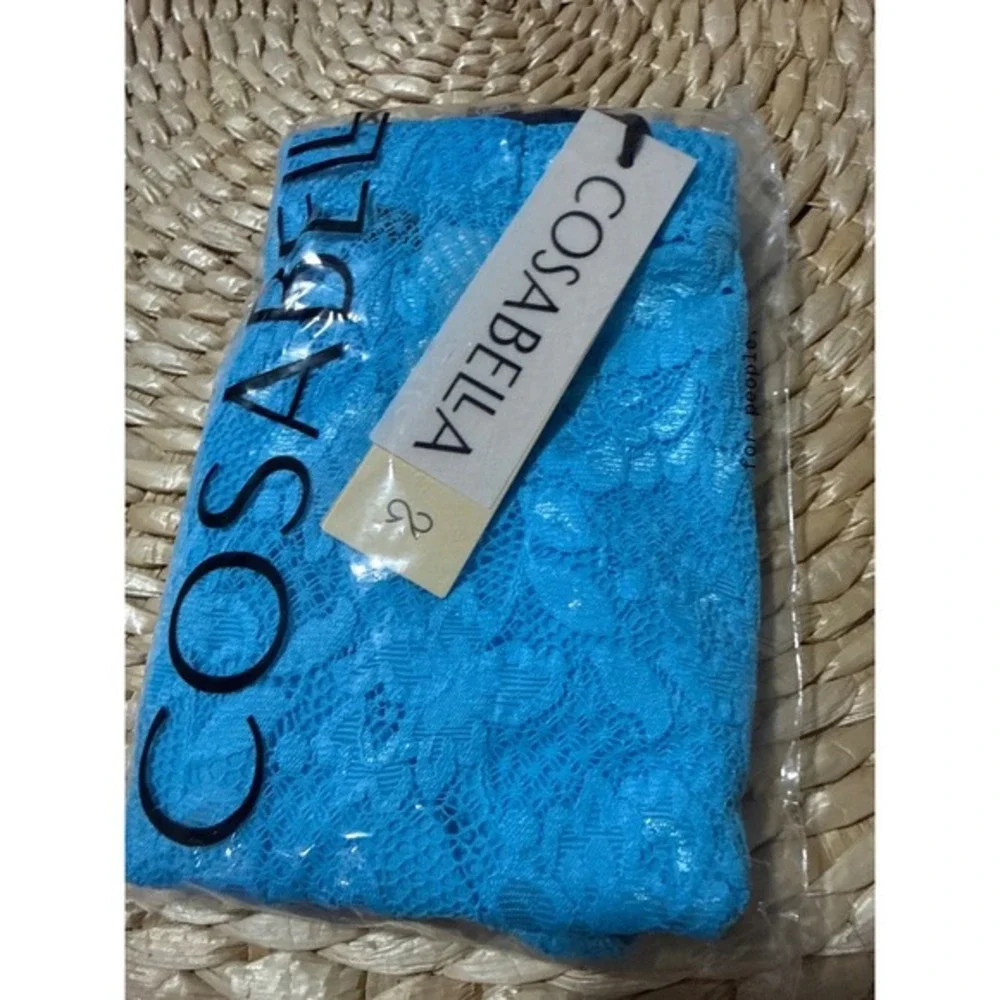 Cosabella Men's Luxury Lace Brief Soft Stretch Underwear Blue Size XL